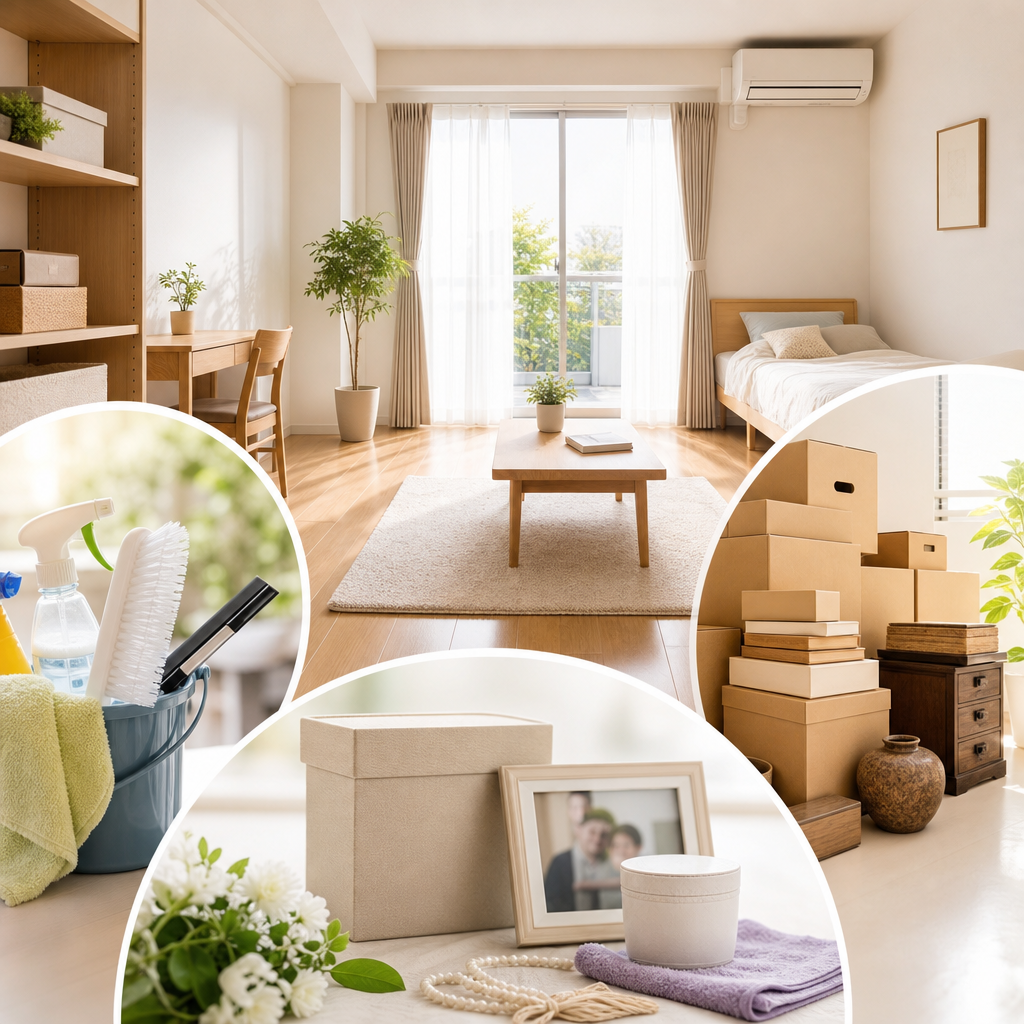 1R・1Kの遺品整理費用は3万〜8万円