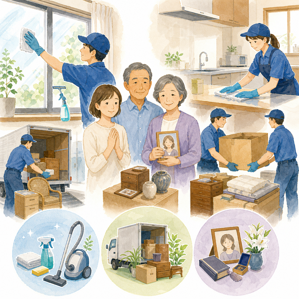 遺品整理費用、ゴミ屋敷の回収とハウスクリーニング