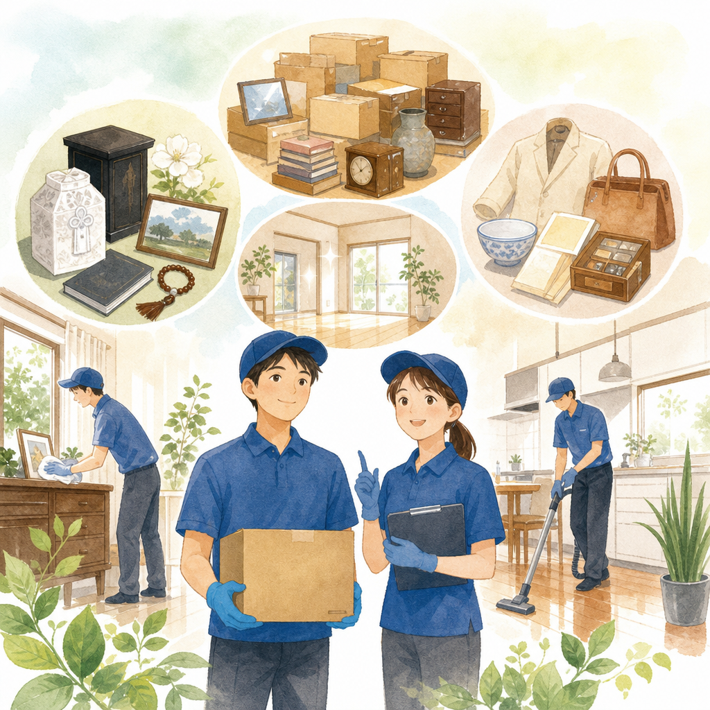 一期一会やの遺品整理費用とゴミ屋敷の回収後清掃