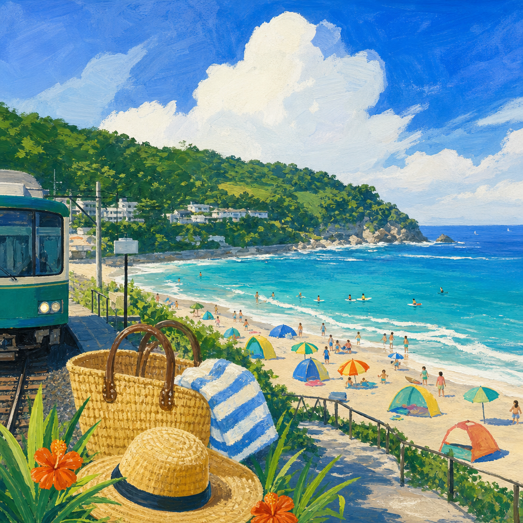 今井浜海水浴場で過ごす駅近ビーチの夏支度